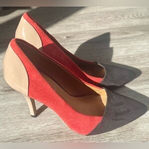 Chinese Laundry SERENDIPITY Red, Black and Tan Heels